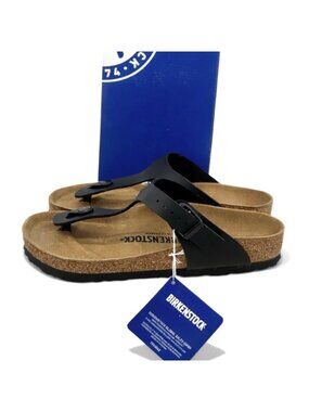 Birkenstock Gizeh Toe Post Black Sandals Women’s EU 38 US 7-7.5 Regular Fit Buck